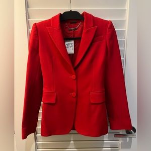 McQueen red blazer